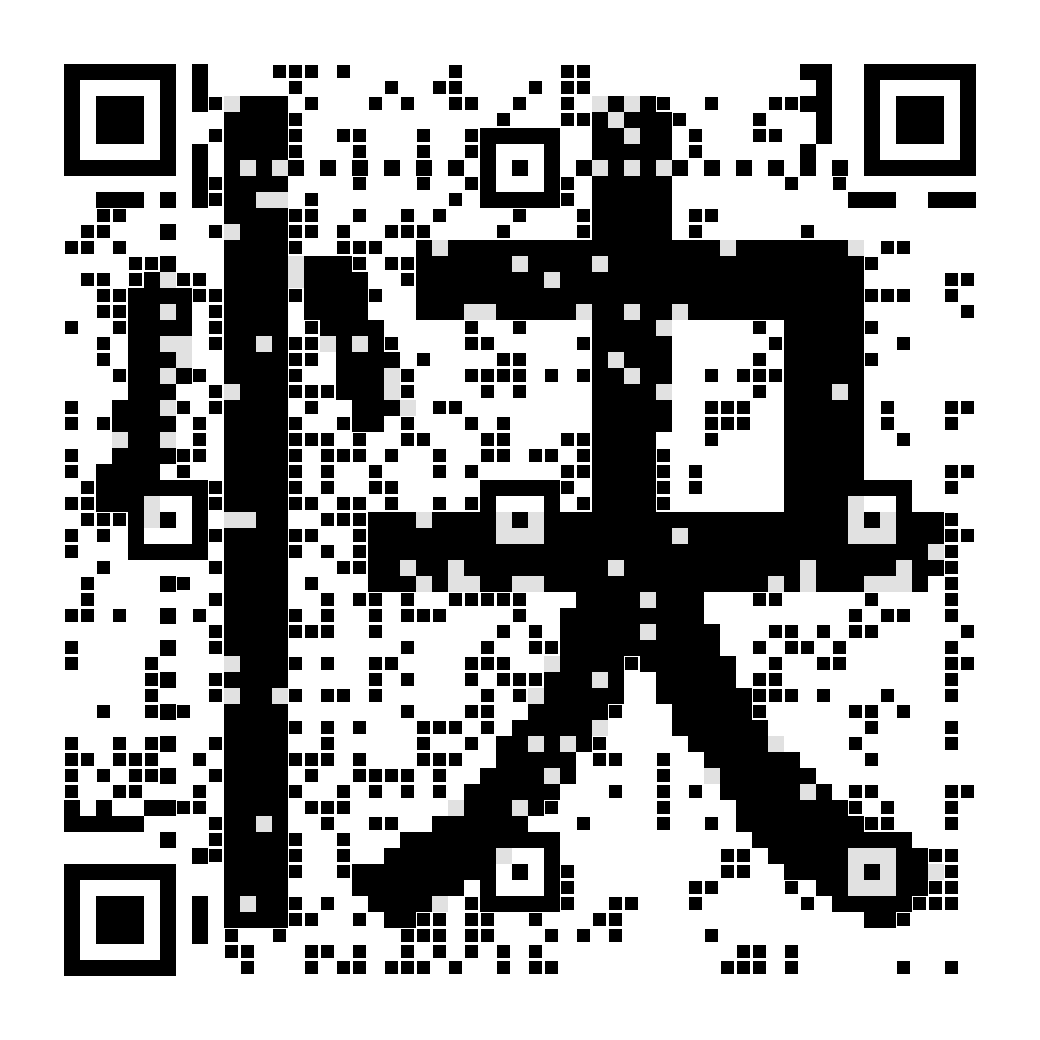 A QR code drawn as “快”