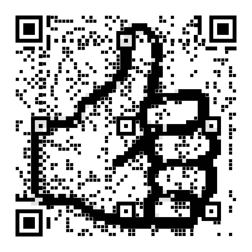A QR code drawn as “👍”