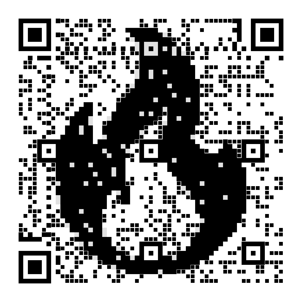 A QR code drawn as “🔥”